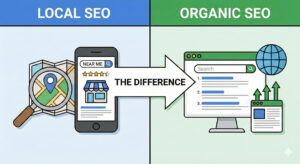 What is local SEO and how does it differ from organic SEO - Sharmaxtyle explains the key differences between local and organic SEO strategies